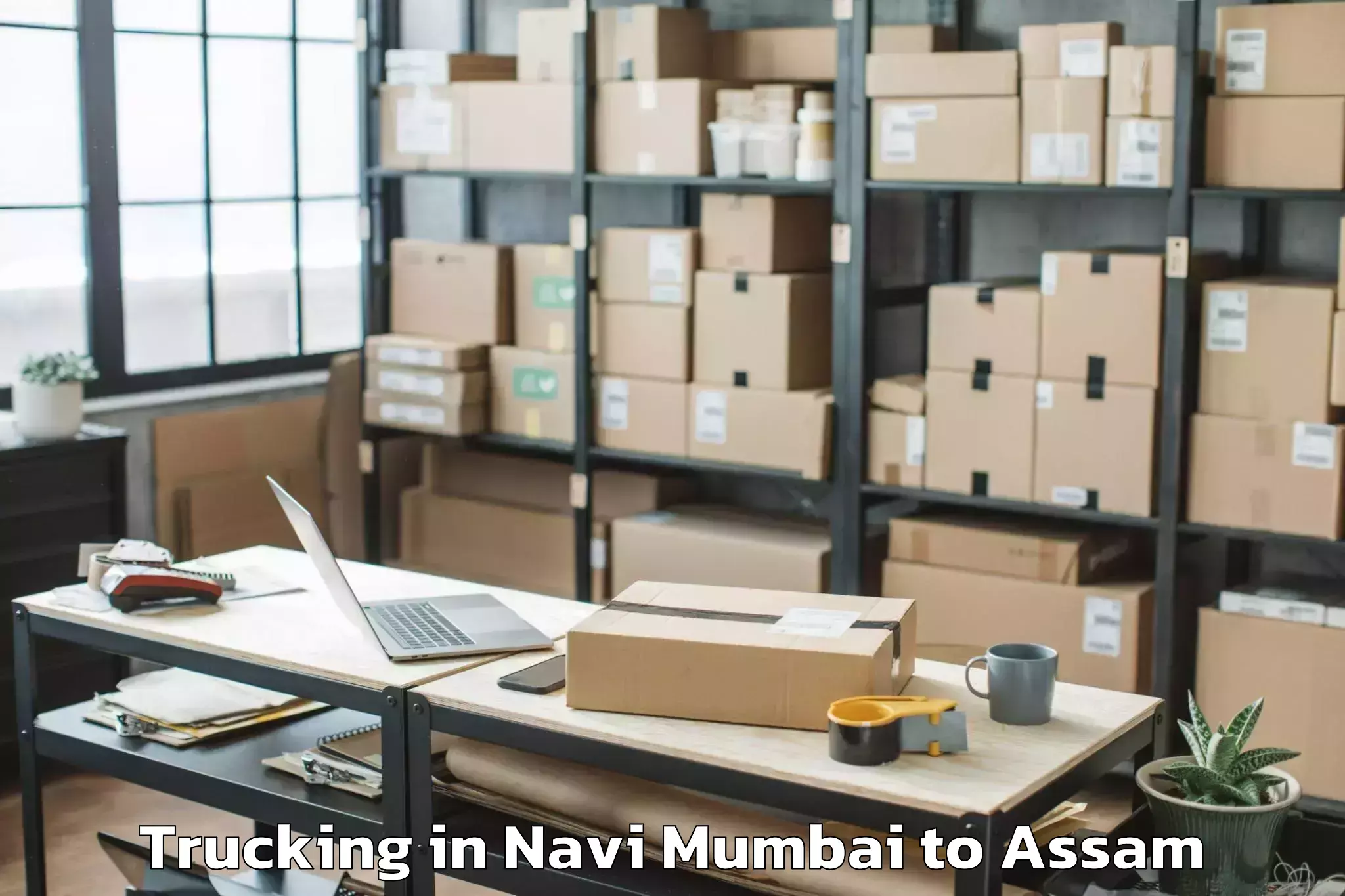 Book Navi Mumbai to Abhayapuri Trucking Online